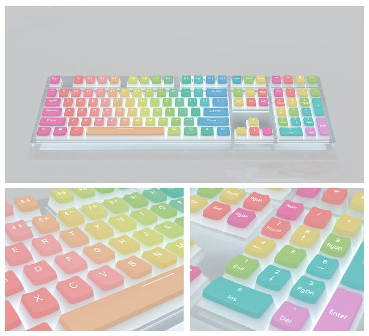 Hình nền bàn phím cute nhiều màu