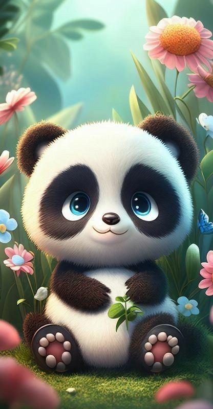 Hình nền ipad cute của bé Fubao