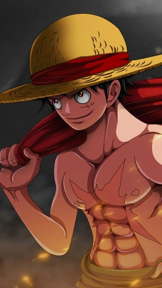 Luffy khoe cơ bụng