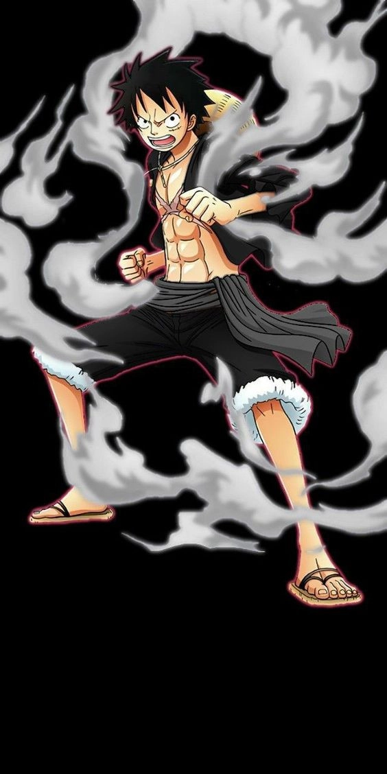 Luffy trong tư thế chuẩn bị