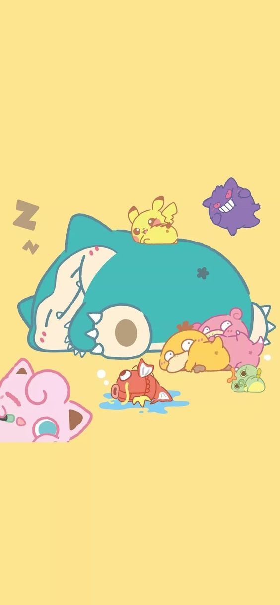 Hình nền pokemon cute đang ngủ