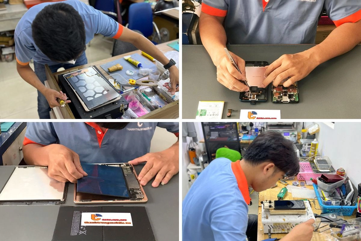 Một số hình ảnh sửa chữa thiết bị điện tử tiêu dùng tại Thành Trung Mobile