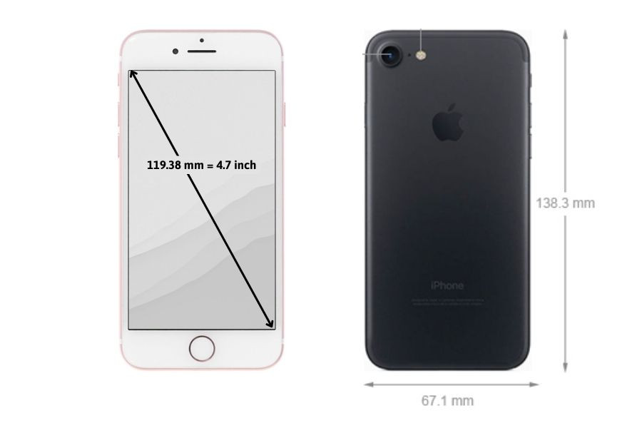 kích thước Màn hình iPhone 7