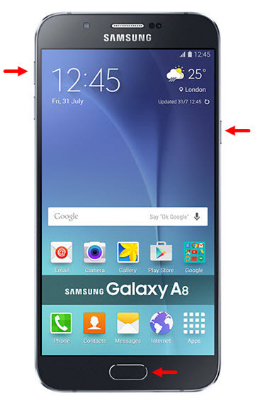 Samsung Galaxy A8 mở nguồn không lên 4