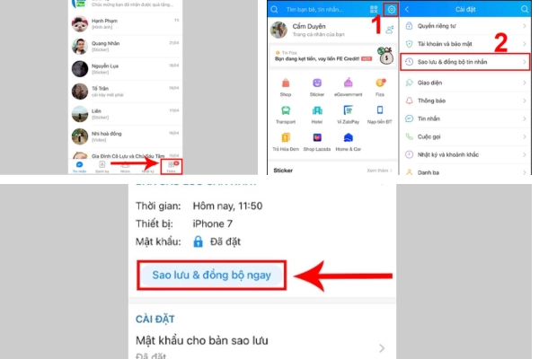 khôi phục tin nhắn Zalo trên điện thoại