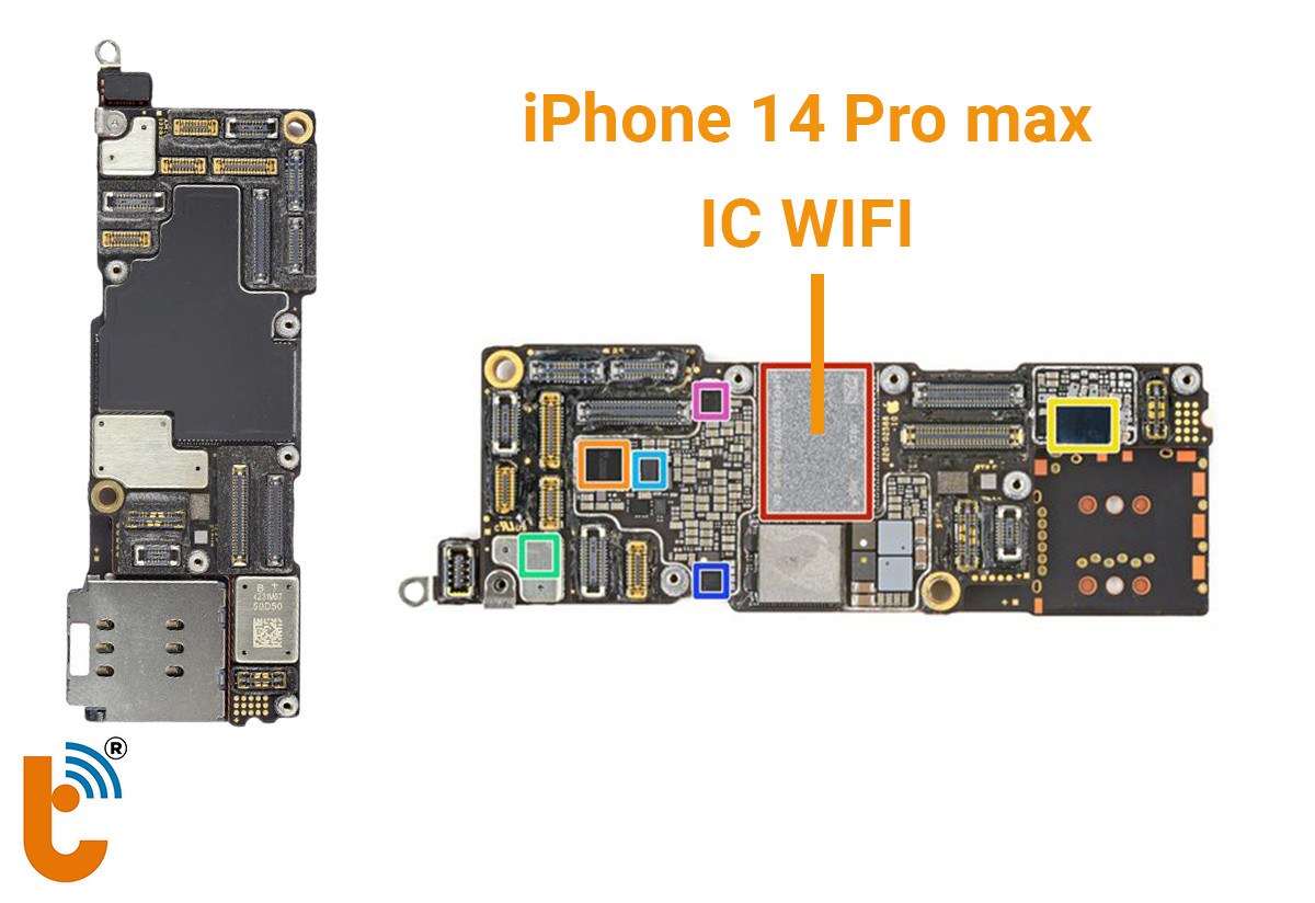 Thay IC Wifi iPhone 14 Pro max