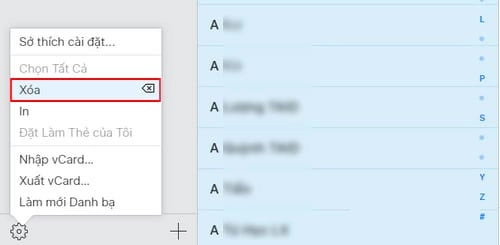 cách xóa danh bạ trên iPhone 19