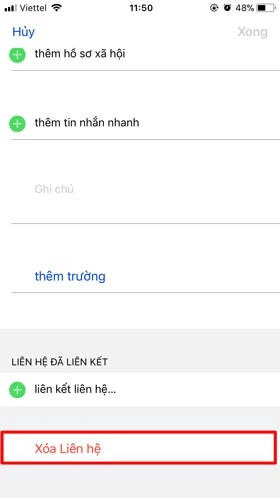 cách xóa danh bạ trên iPhone 5