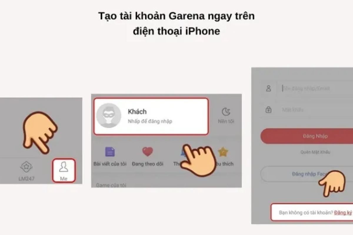 Cách đăng nhập, đăng xuất Garena bằng ID Apple