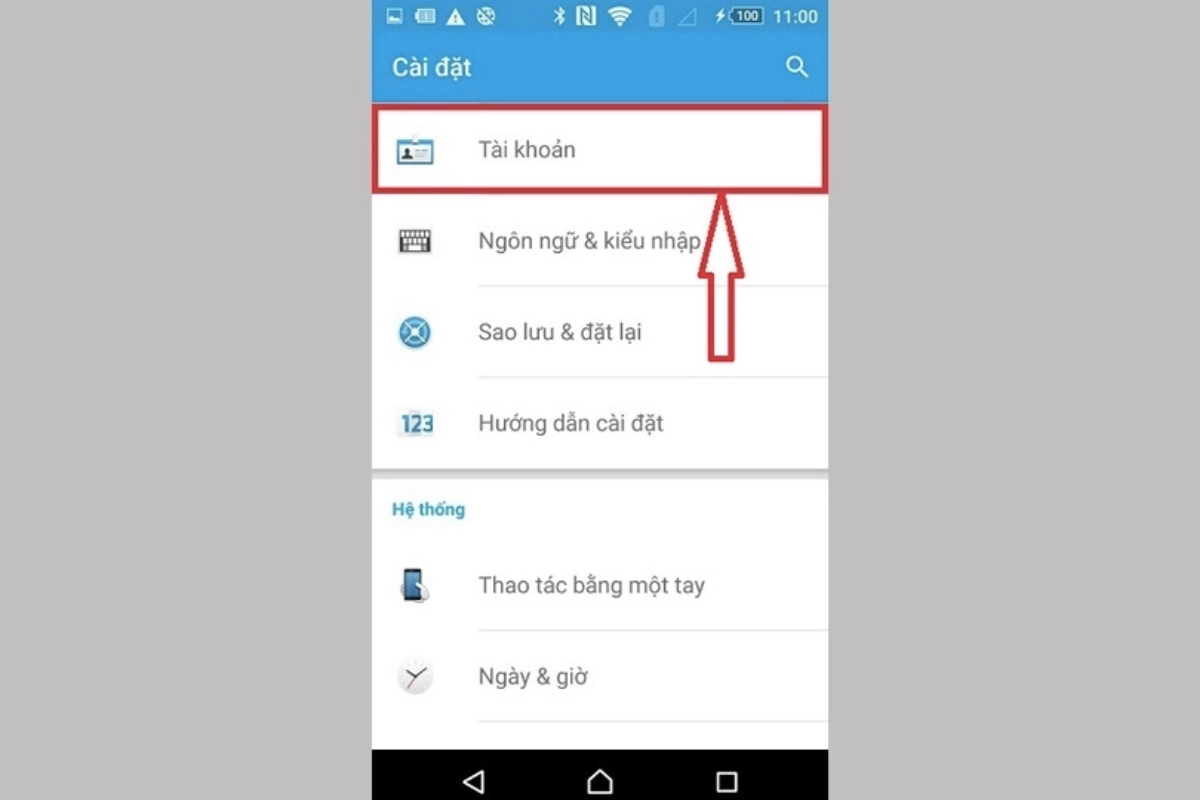 đăng xuất Gmail trên điện thoại Android 2