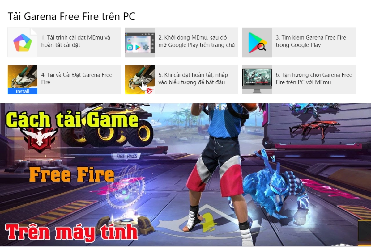 cách tải free fire trên máy tính