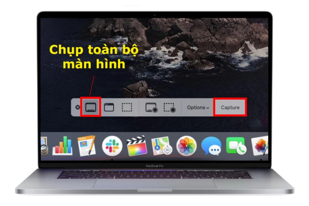 Chụp toàn bộ màn hình Macbook