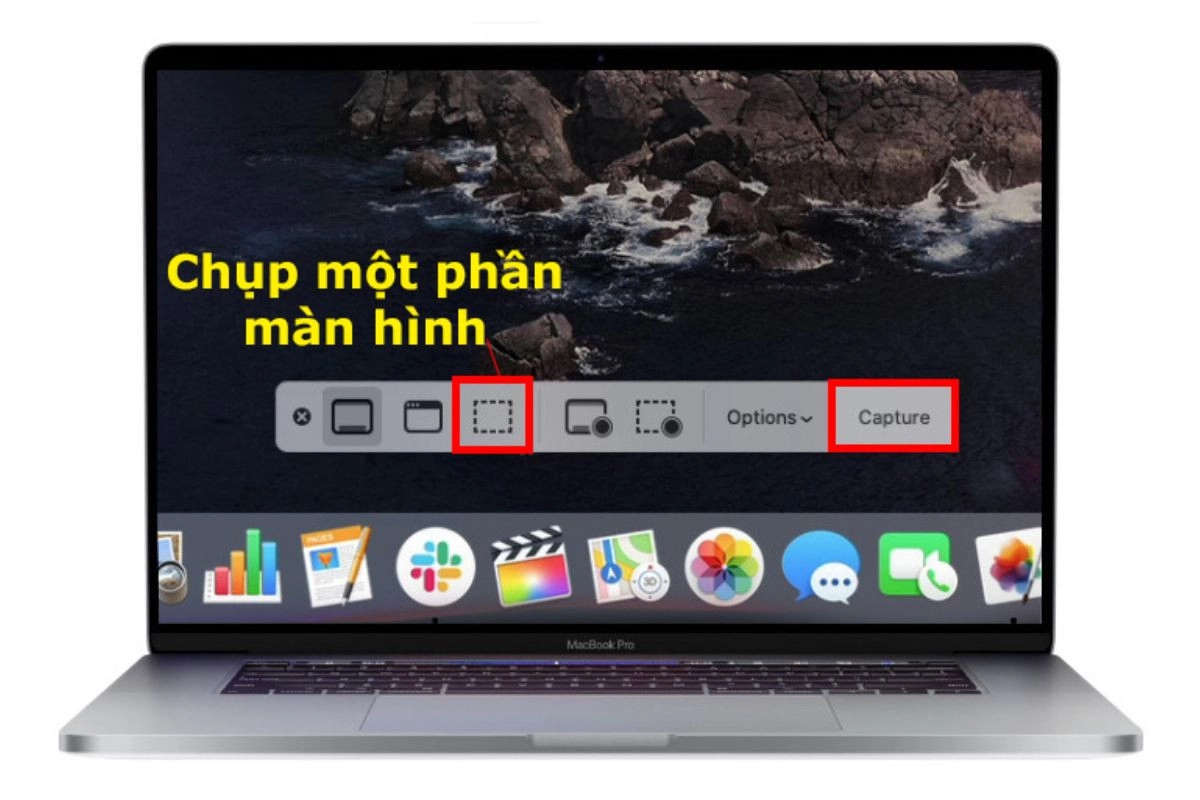 Chụp một phần màn hình Macbook