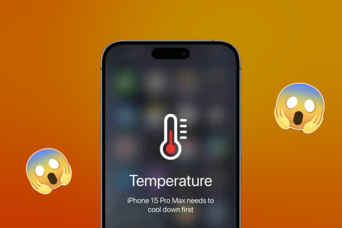 iPhone 15 pro max bị nhiệt độ cao