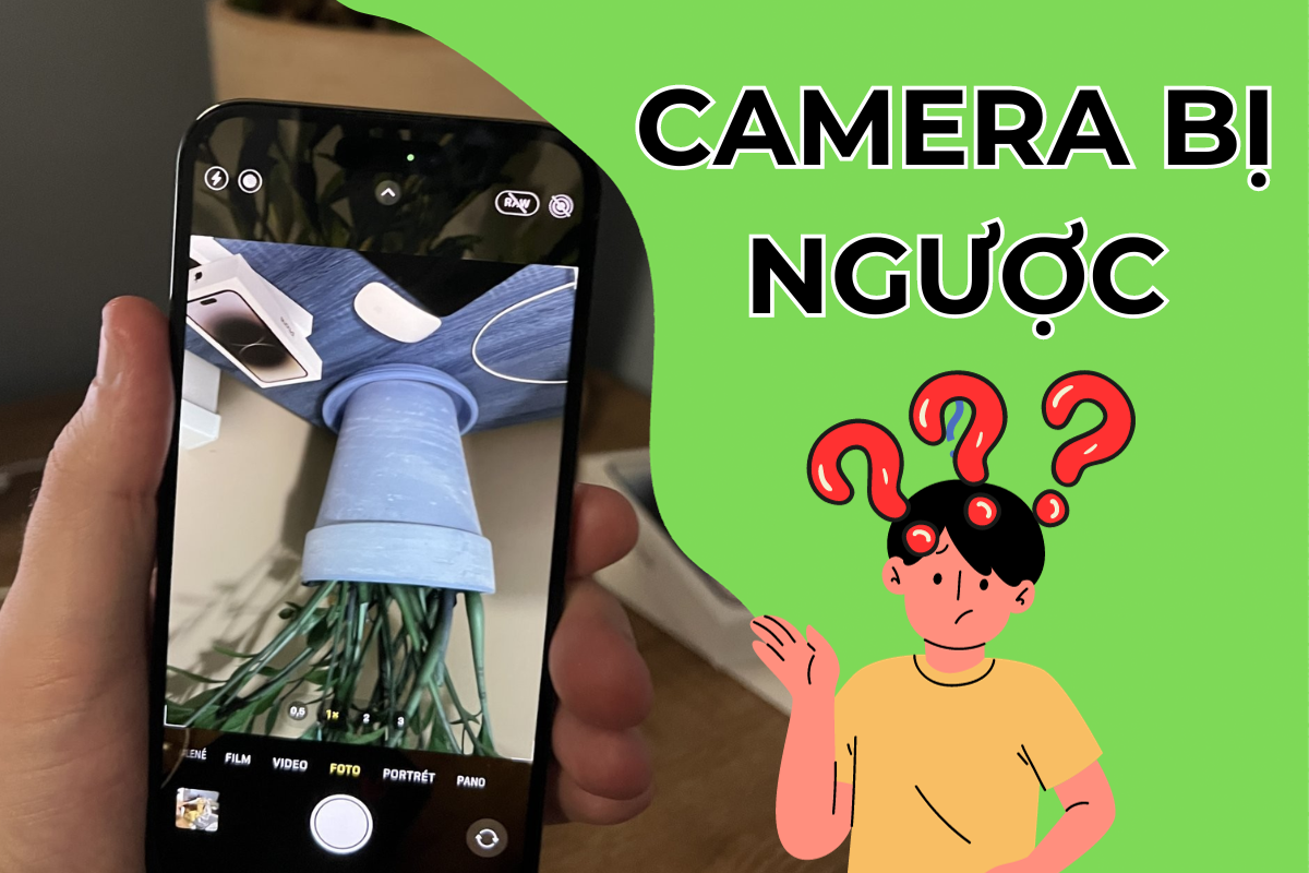 Ảnh chụp bị ngược trên iPhone