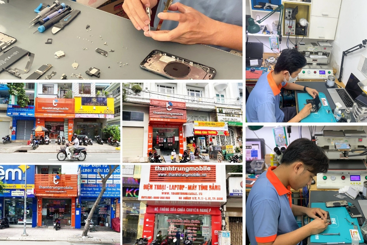 Hệ thống sửa chữa điện thoại chuyên nghiệp - Thành Trung Mobile