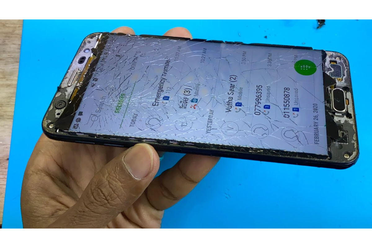 Samsung Galaxy J7 Prime bị vỡ màn hình