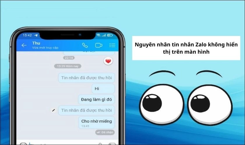 Nguyên nhân tin nhắn Zalo không hiển thị trên màn hình