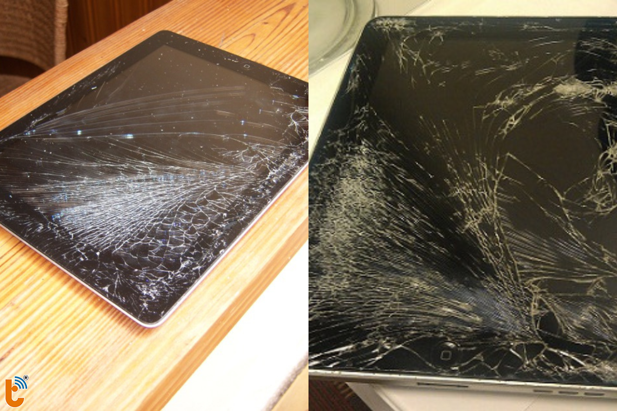iPad bị va đập mạnh sẽ khiến cả camera trước - sau bị hỏng 