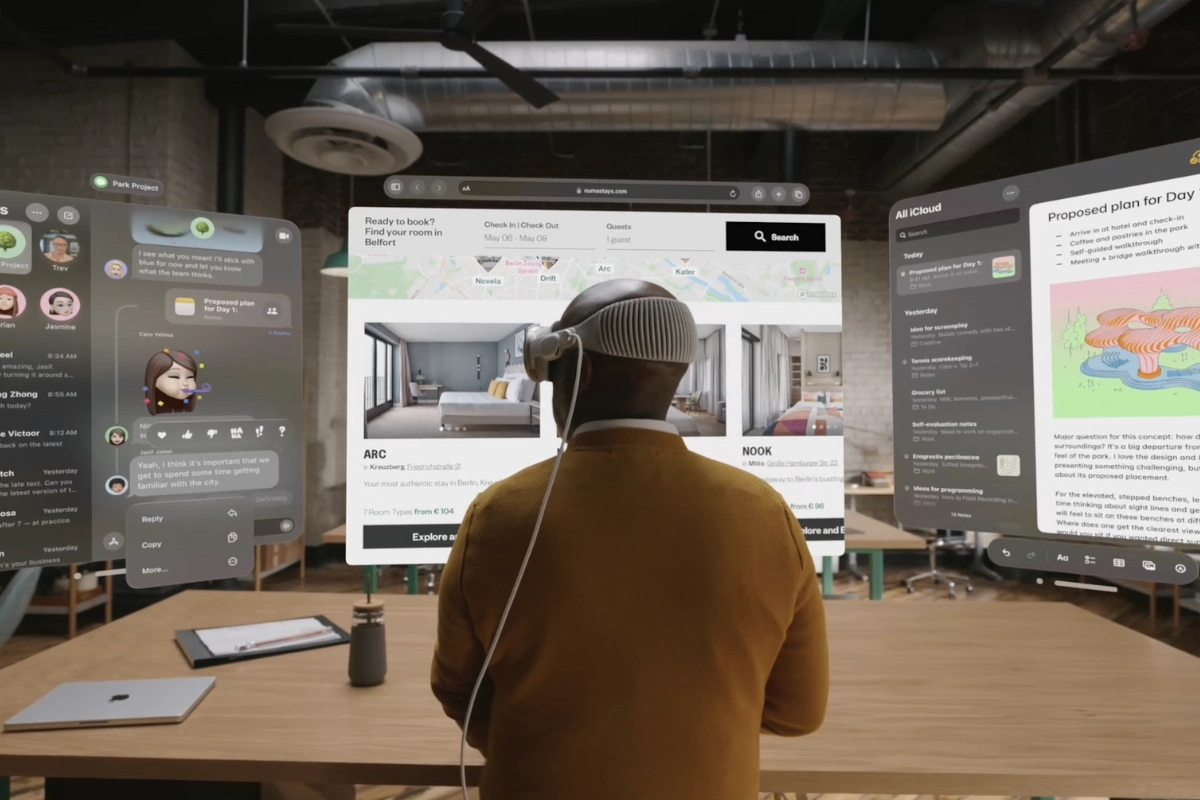 Đa nhiệm với Apple Vision Pro