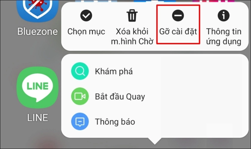 Cách Gỡ cài đặt ứng dụng