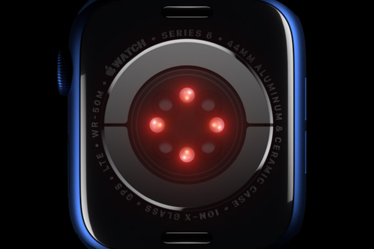 Cảm biến đo nồng độ oxi trên Apple Watch 6