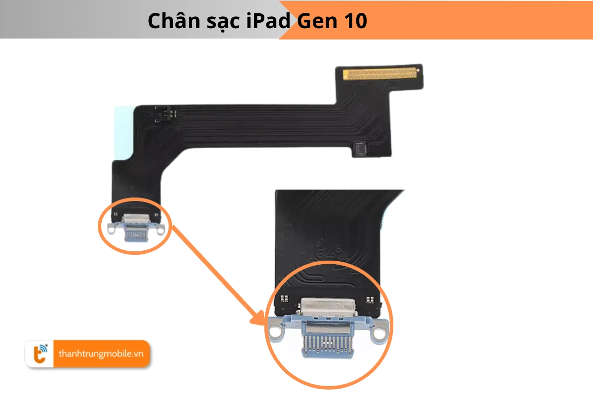 chân sạc iPad 10