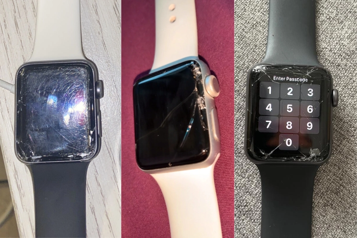 Mặt kính Apple Watch Series 1, 2, 3 bị hỏng