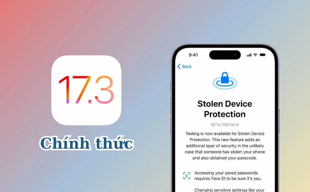 Ra mắt IOS 17.3