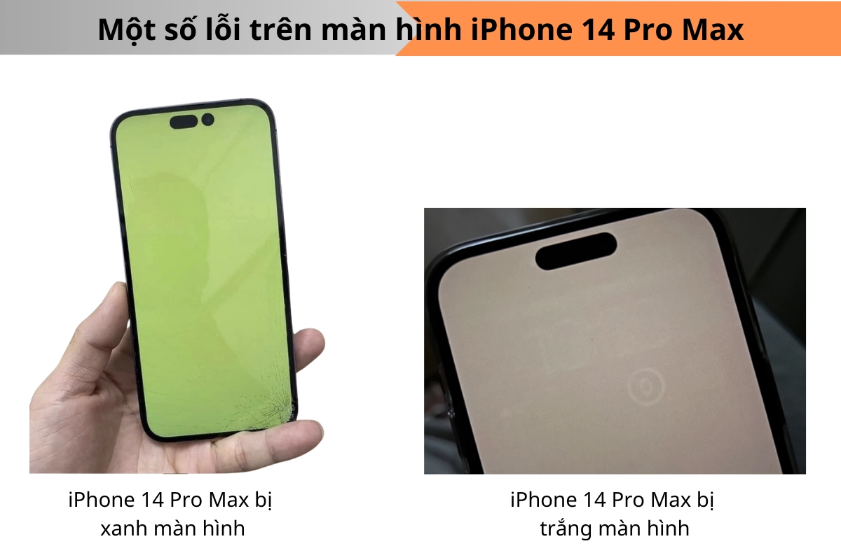 màn hình iPhone 14 Pro Max bị lỗi