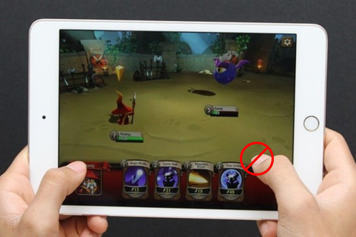 Không thao tác chơi game được trên iPad Mini 4