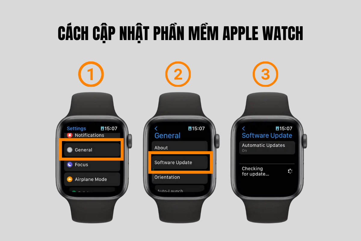 Cách cập nhật phần mềm Apple Watch