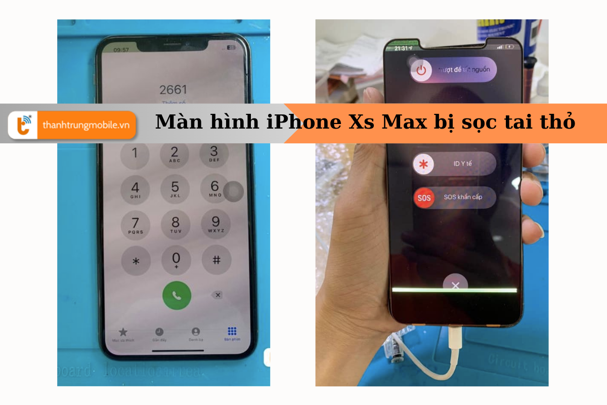 iPhone Xs Max bị sọc tai thỏ