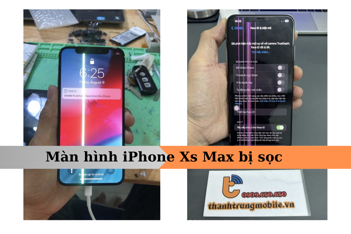 iPhone Xs Max sọc tai thỏ