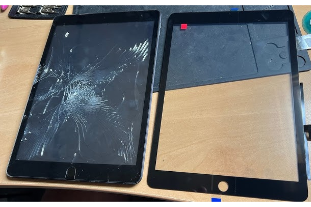 Mặt kính iPad Gen 9 bị vỡ, nứt