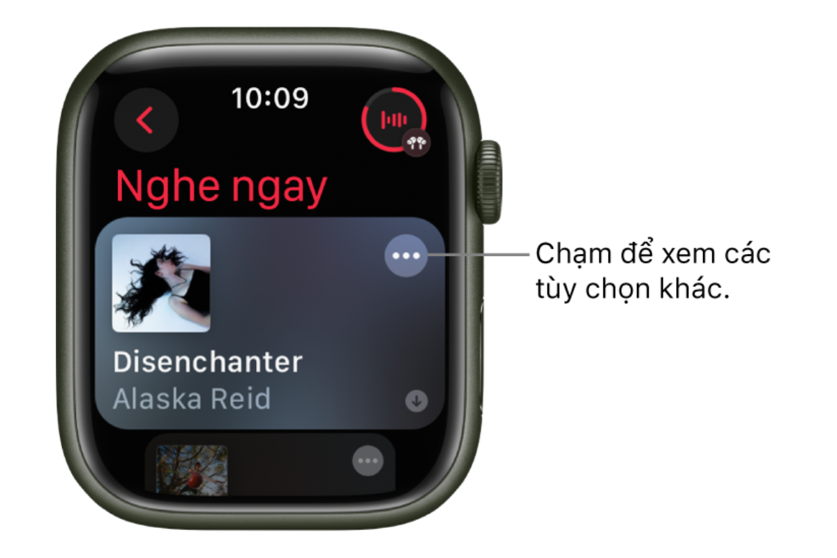 Mở nhạc trên Apple Watch