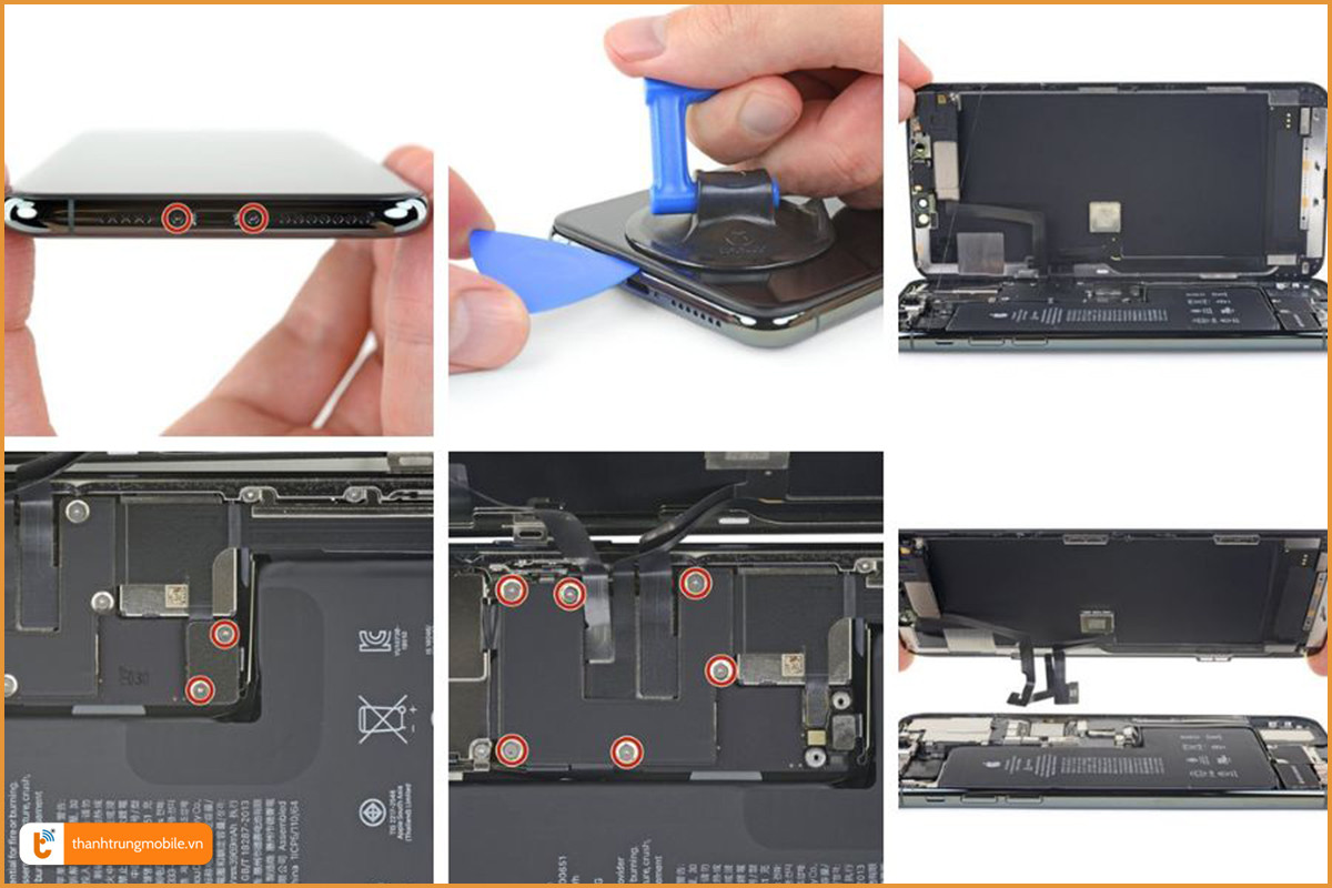 Quy trình thay màn hình iPhone 11 Pro - Thành Trung Mobile