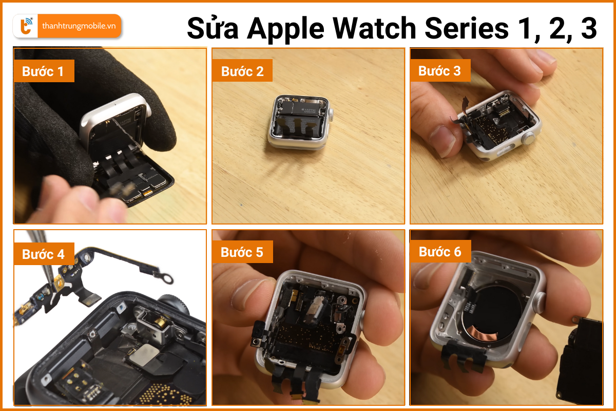 Quy trình sửa Apple Watch Series 3, 2, 1