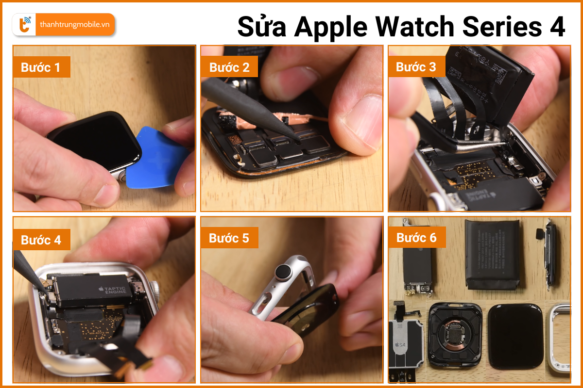Quy trình sửa Apple Watch S4 nhanh chóng