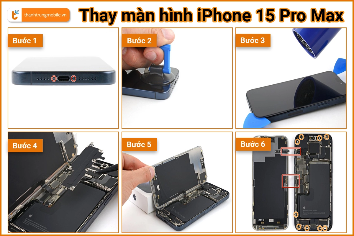 Thay Man Hinh iPhone 15 Pro Max
