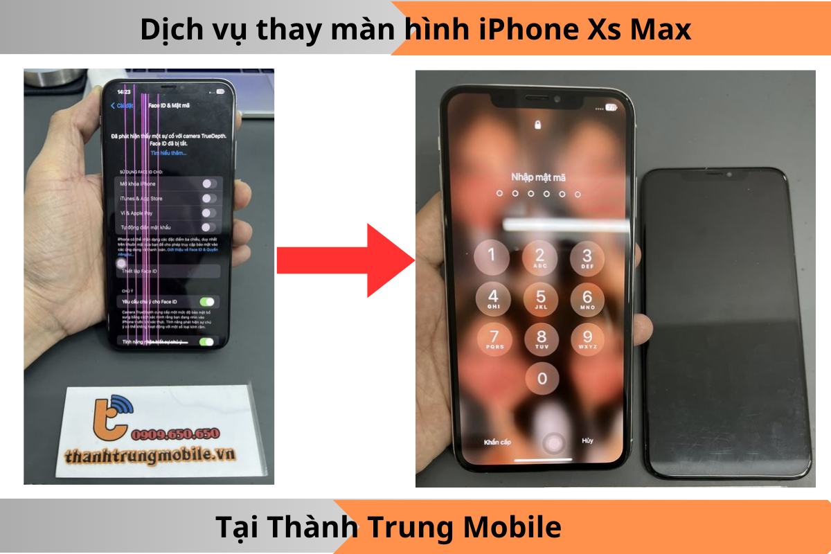 Thay màn hình iPhone Xs Max