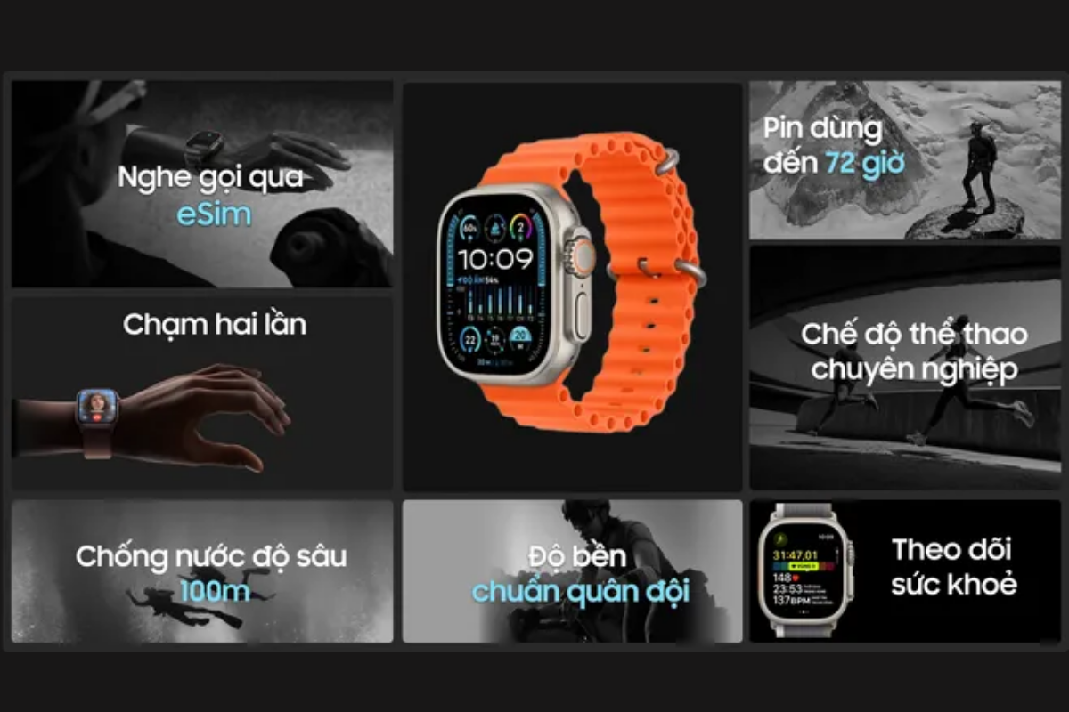 Thời lượng pin trên Apple Watch Ultra