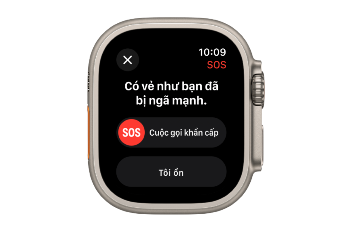 Tính năng phát hiện té ngã, va chạm trên Apple Watch Ultra