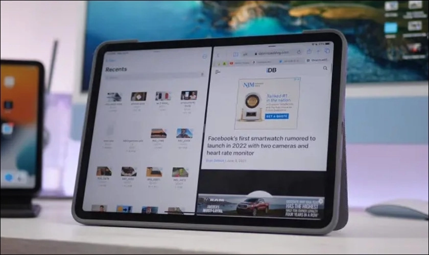 Chia đôi màn hình iPad để làm việc, học tập hiệu quả