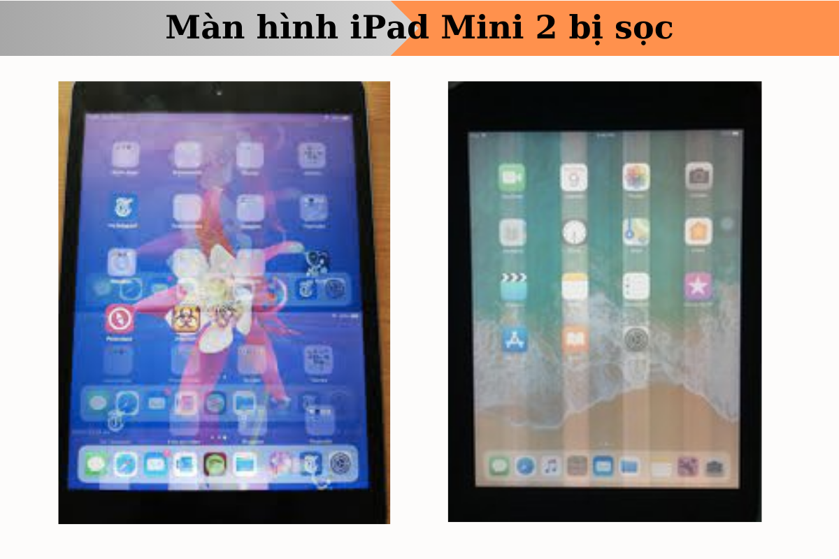 iPad mini 2 bị sọc màn hình