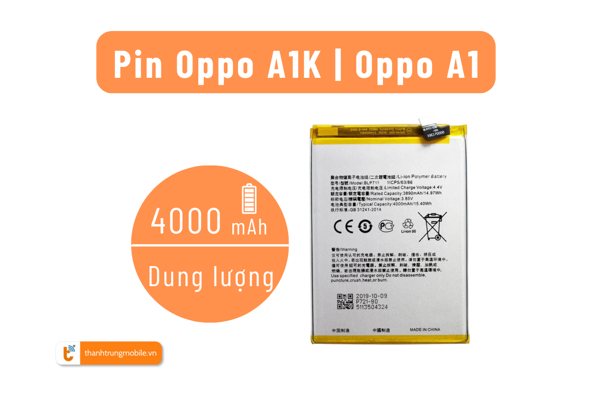 Pin Oppo A1 | Oppo A1K