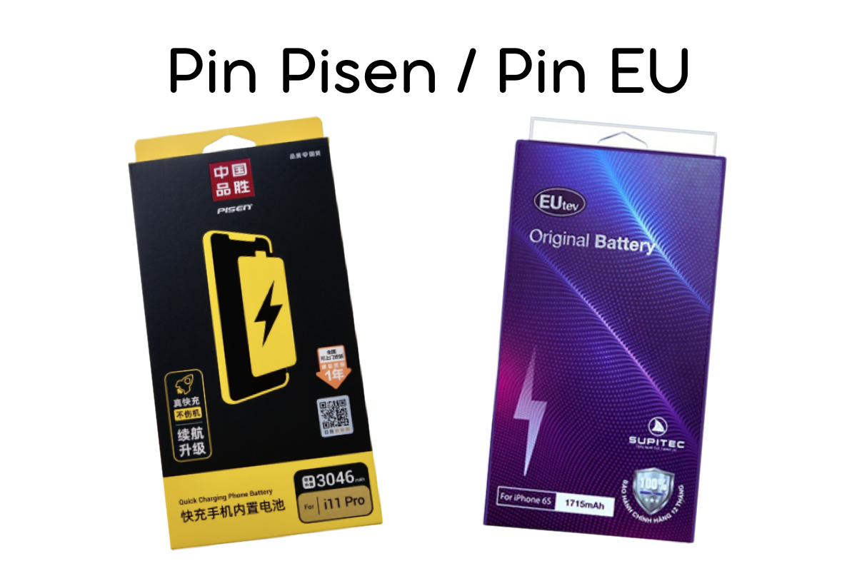Pin Pisen với Pin EU