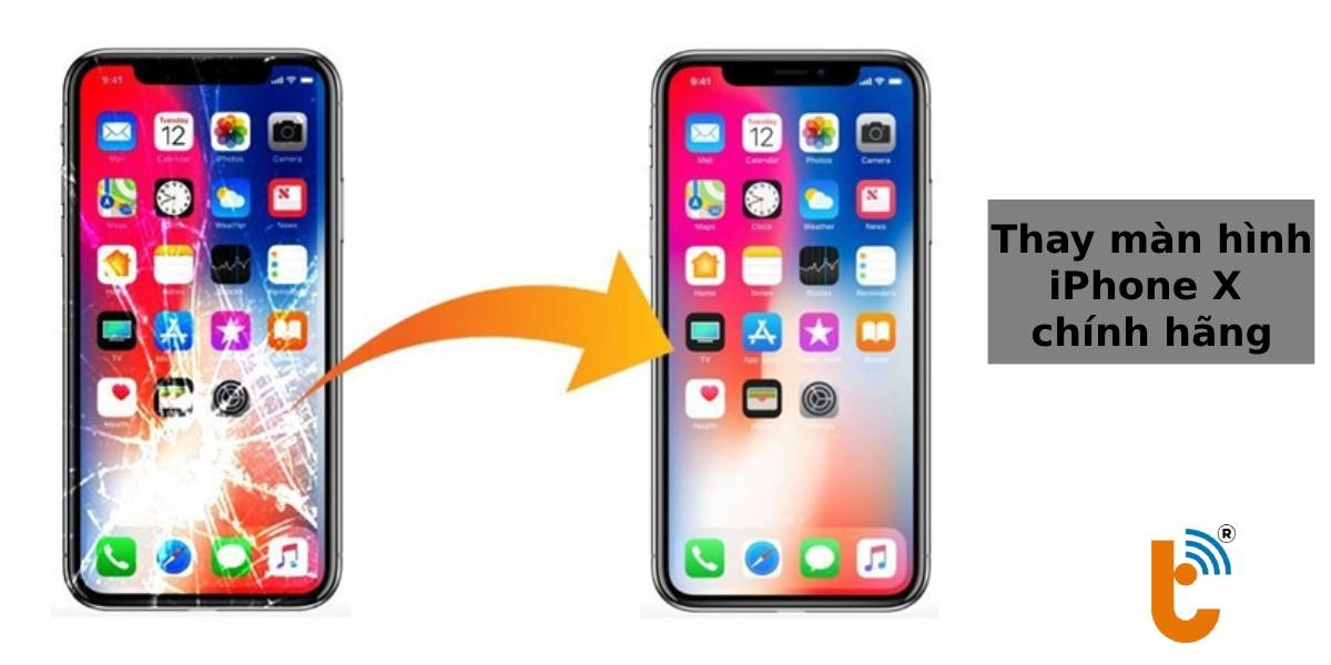 Dịch vụ thay màn hình iPhone X chính hãng tại Thành Trung Mobile