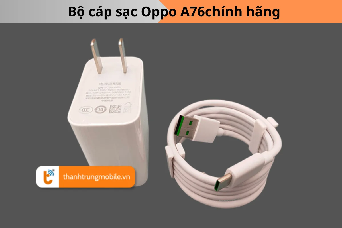 Bộ sạc Oppo A76 chính hãng