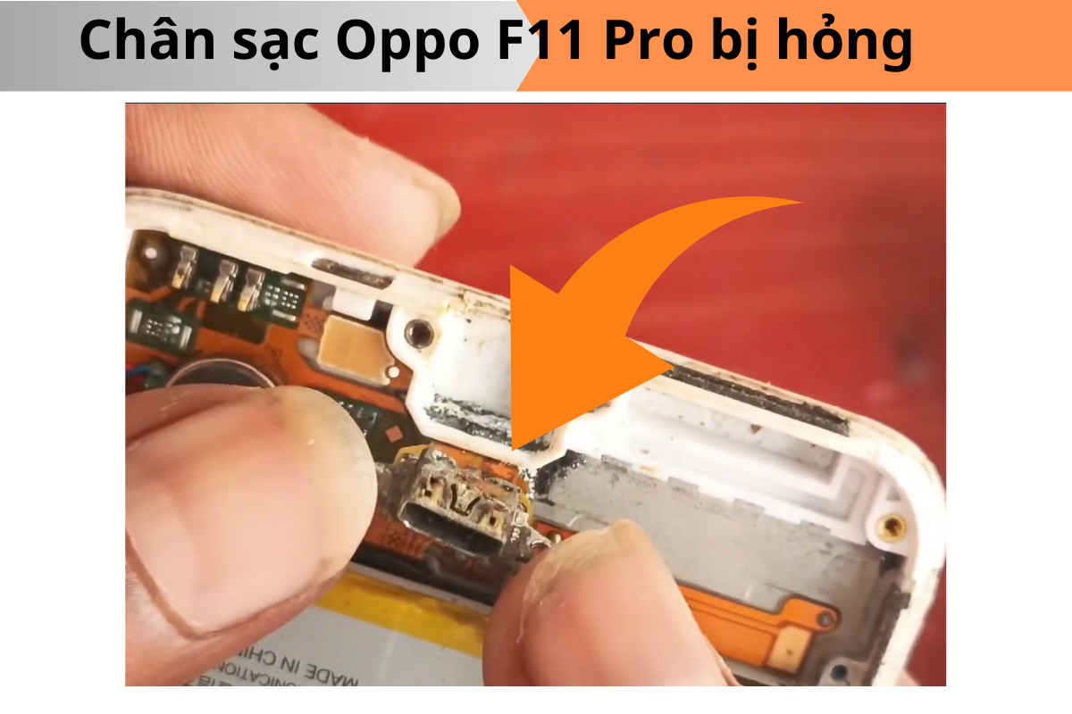 Chân sạc Oppo F11 Pro bị hỏng